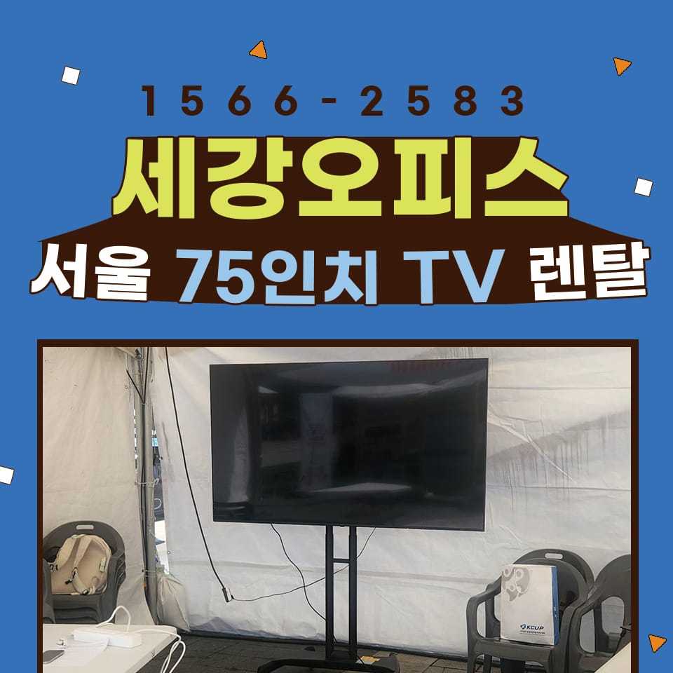 서울TV렌탈 임대 송파 올림픽공원 행사 야외 티비 대여 설치