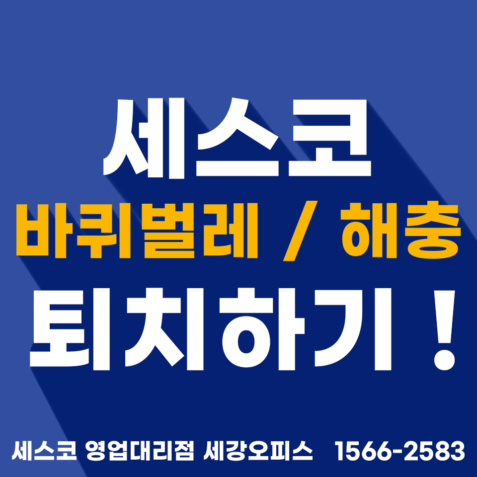 세스코 바퀴벌레 해충 퇴치 가정집 기업 식당 맞춤 방제 안전 솔루션